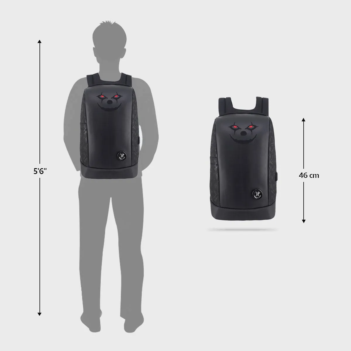 Arctic Fox Joker Anti-Theft Black 15.6" Laptop bag and Backpack