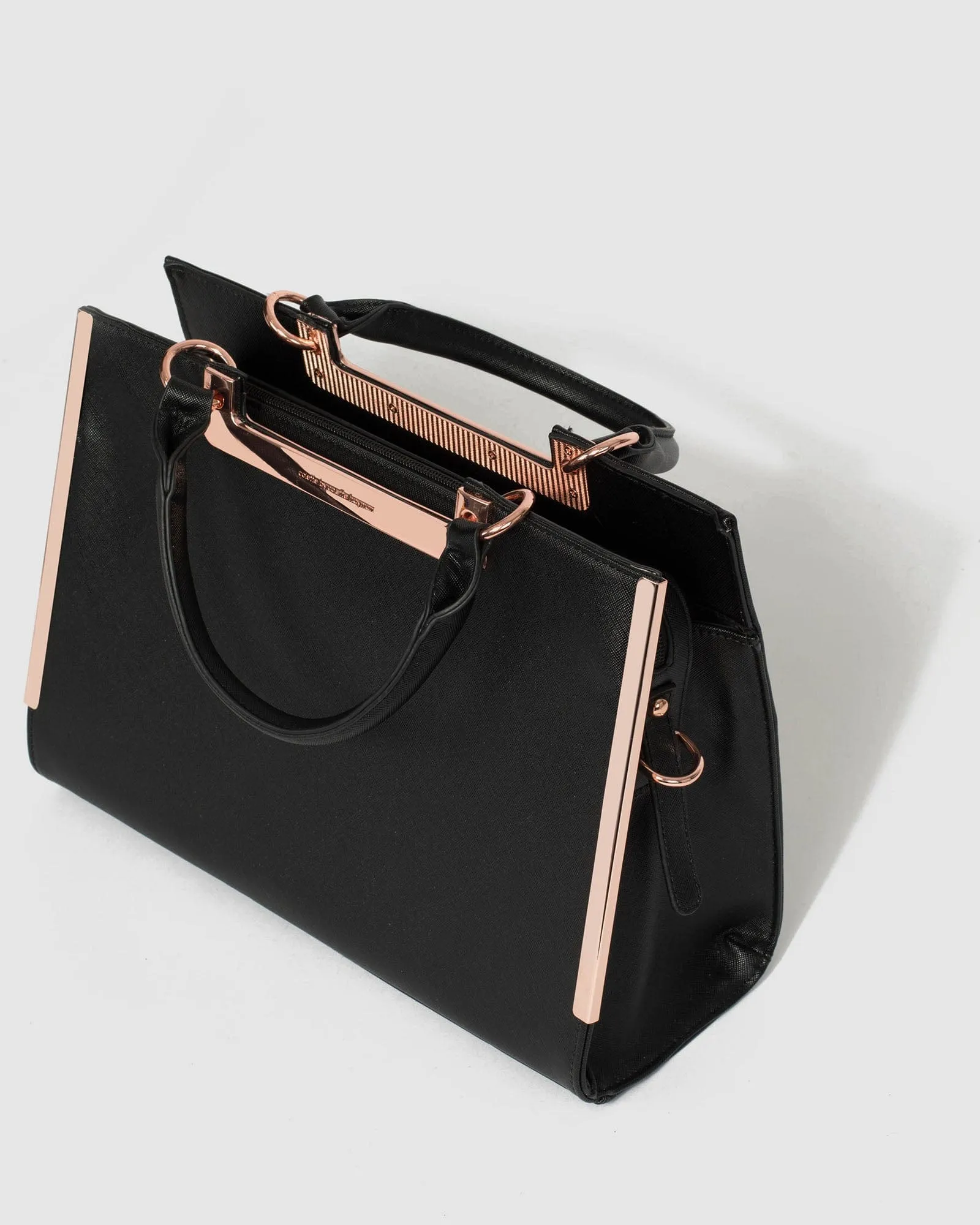Black Larissa Medium Tote Bag