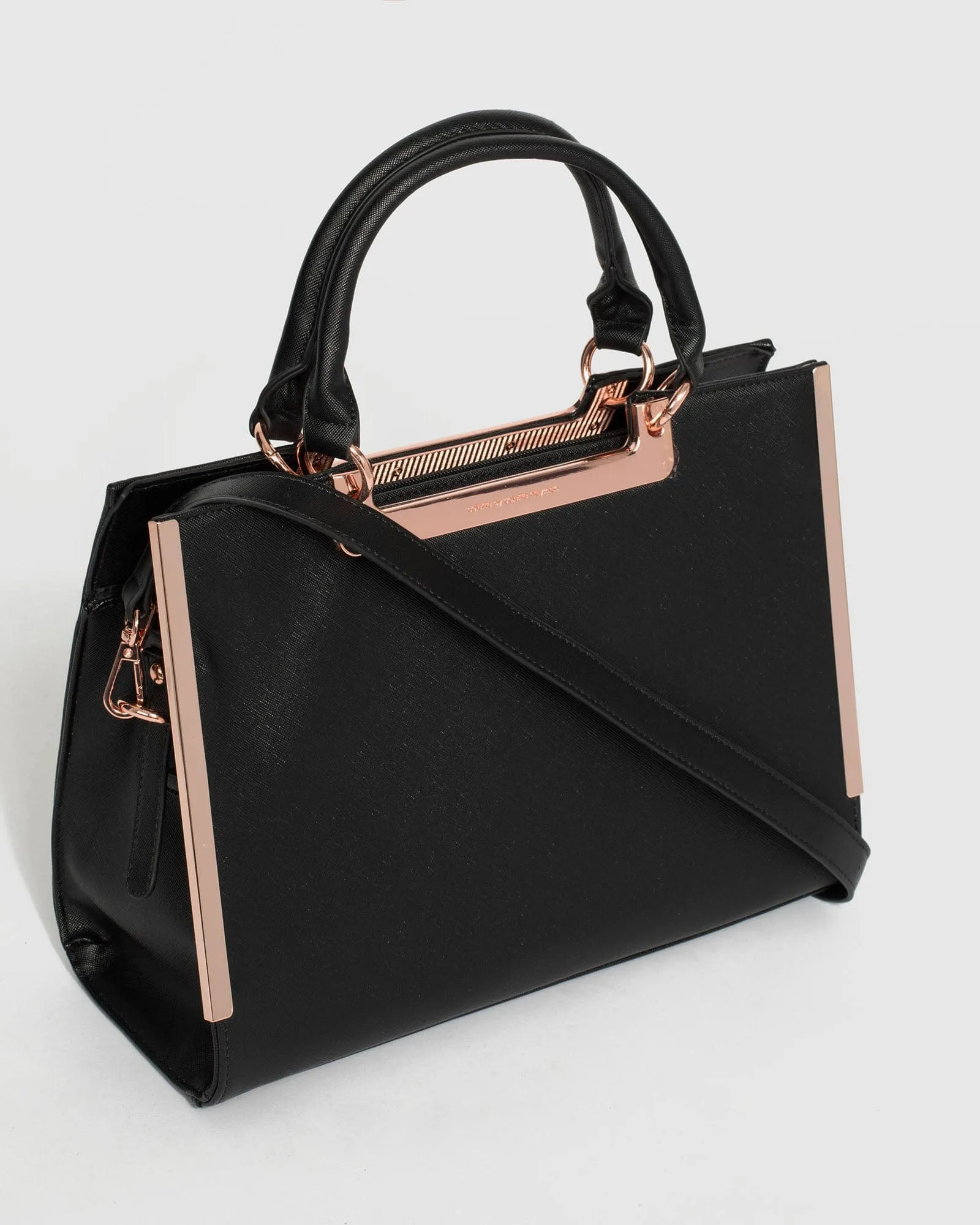 Black Larissa Medium Tote Bag