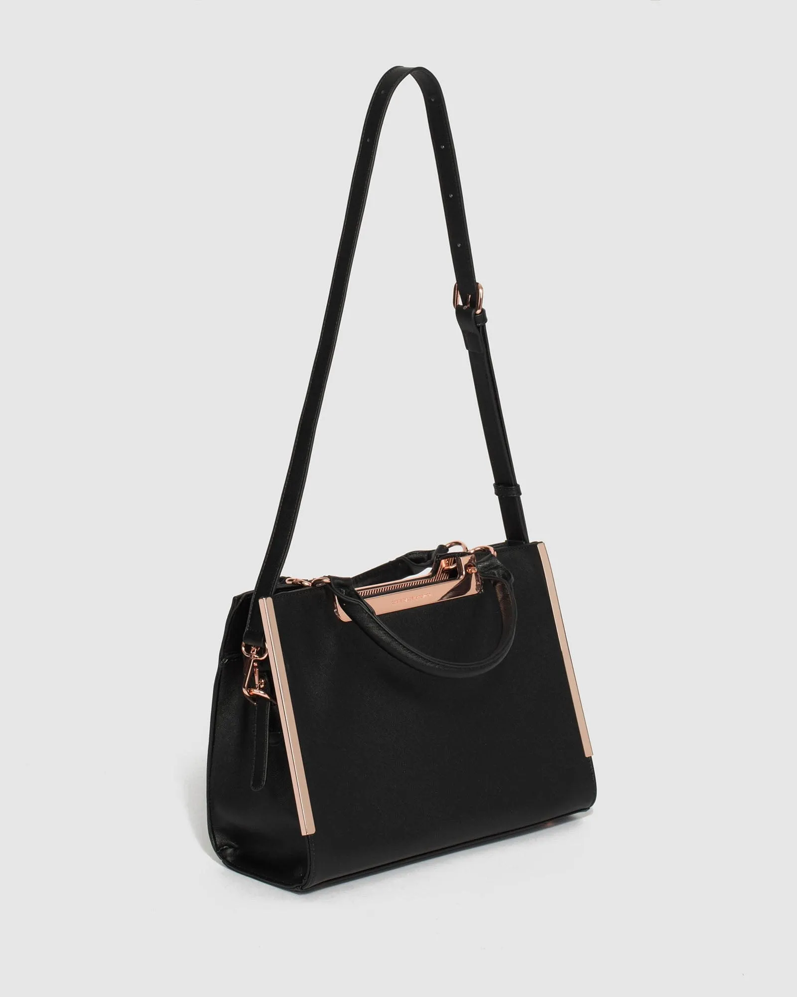 Black Larissa Medium Tote Bag