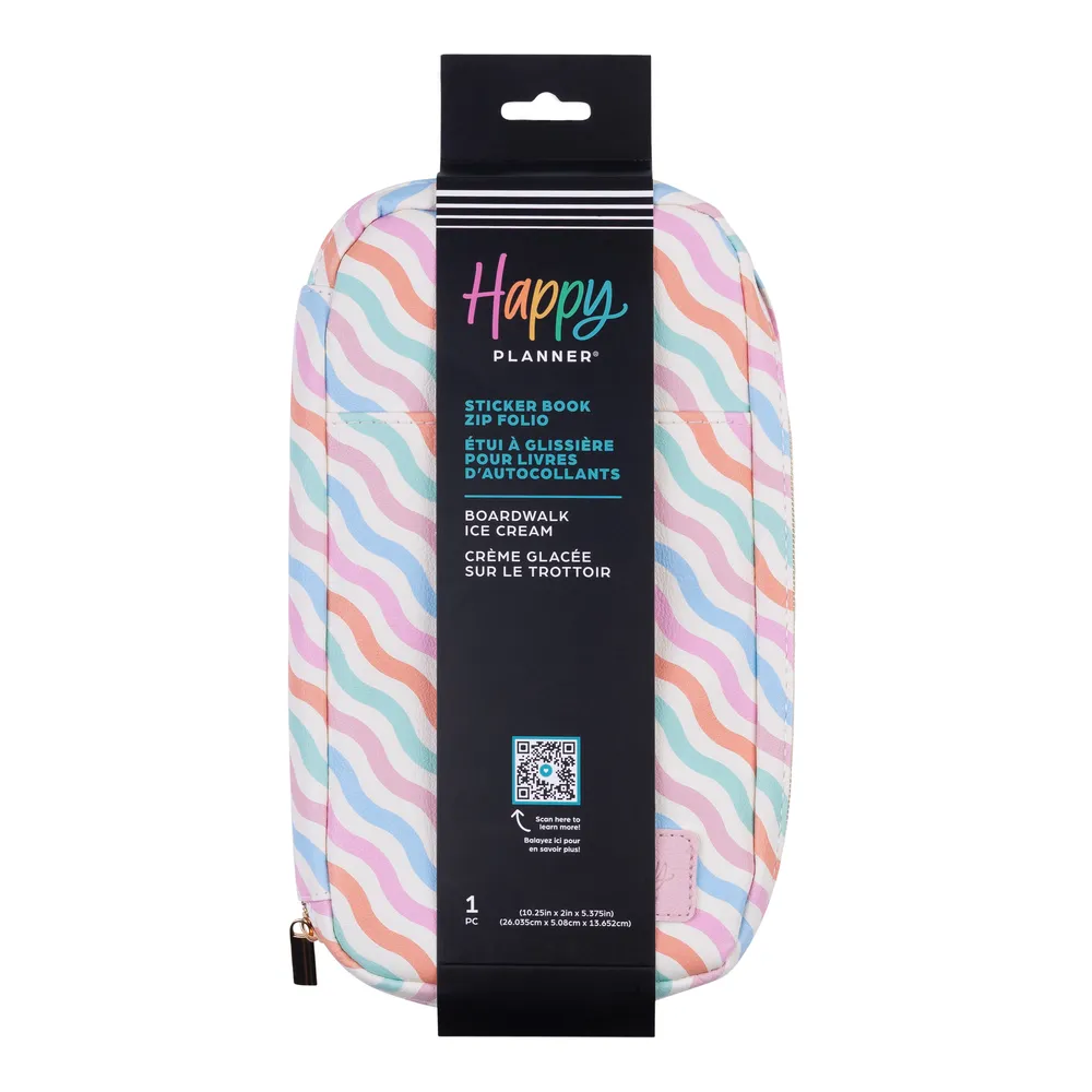 Boardwalk Ice Cream - Sticker Book Zip Folio