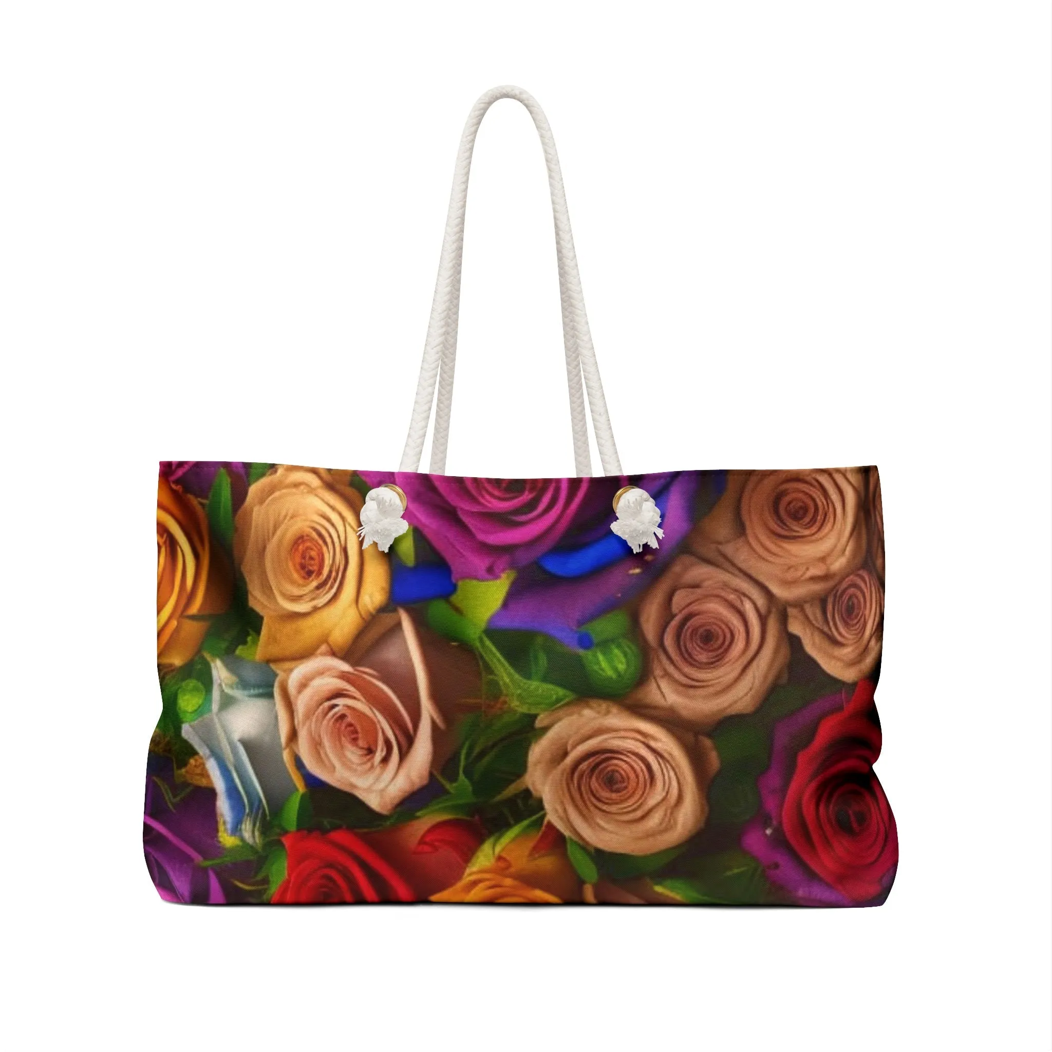 Bouquet of colorful roses Weekender Bag