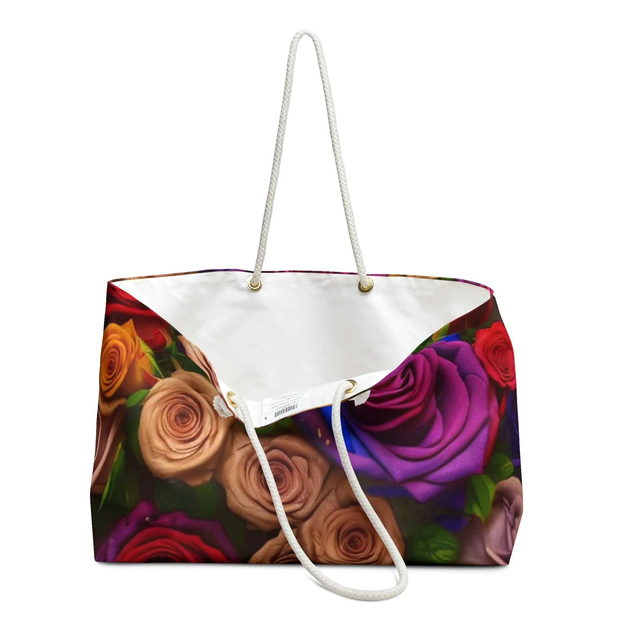 Bouquet of colorful roses Weekender Bag