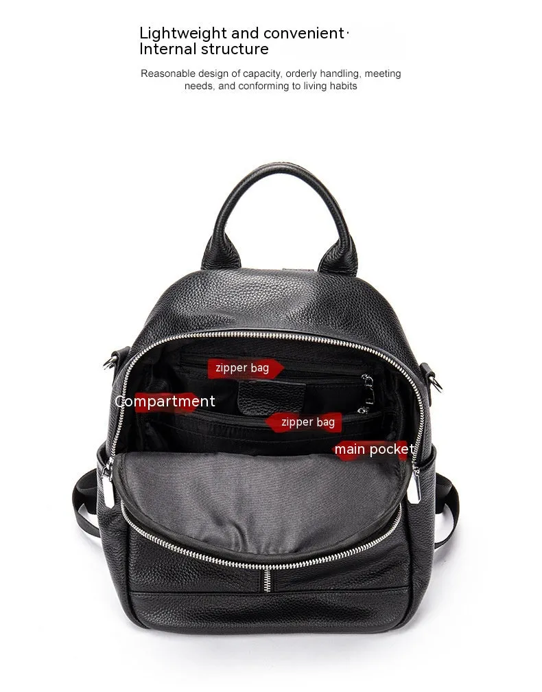 Fashion Leather One-Shoulder Backpack