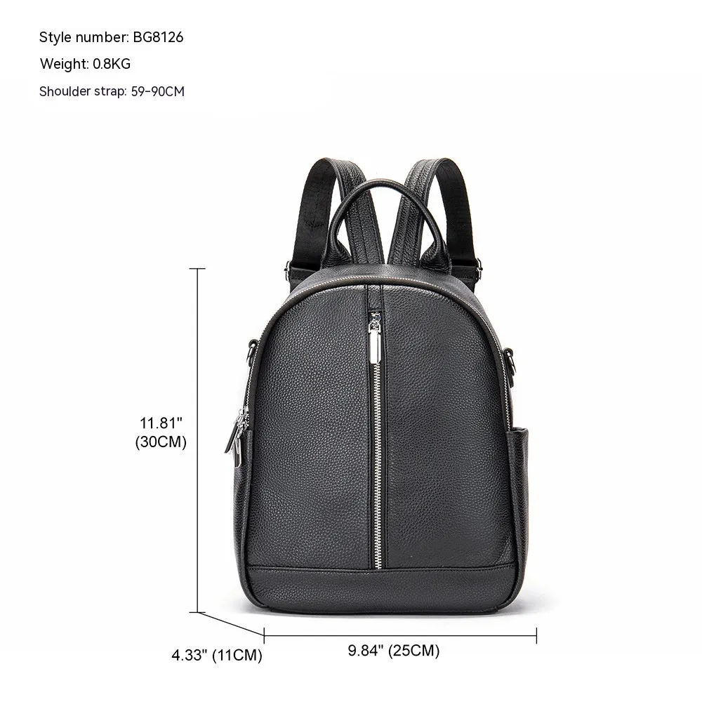Fashion Leather One-Shoulder Backpack