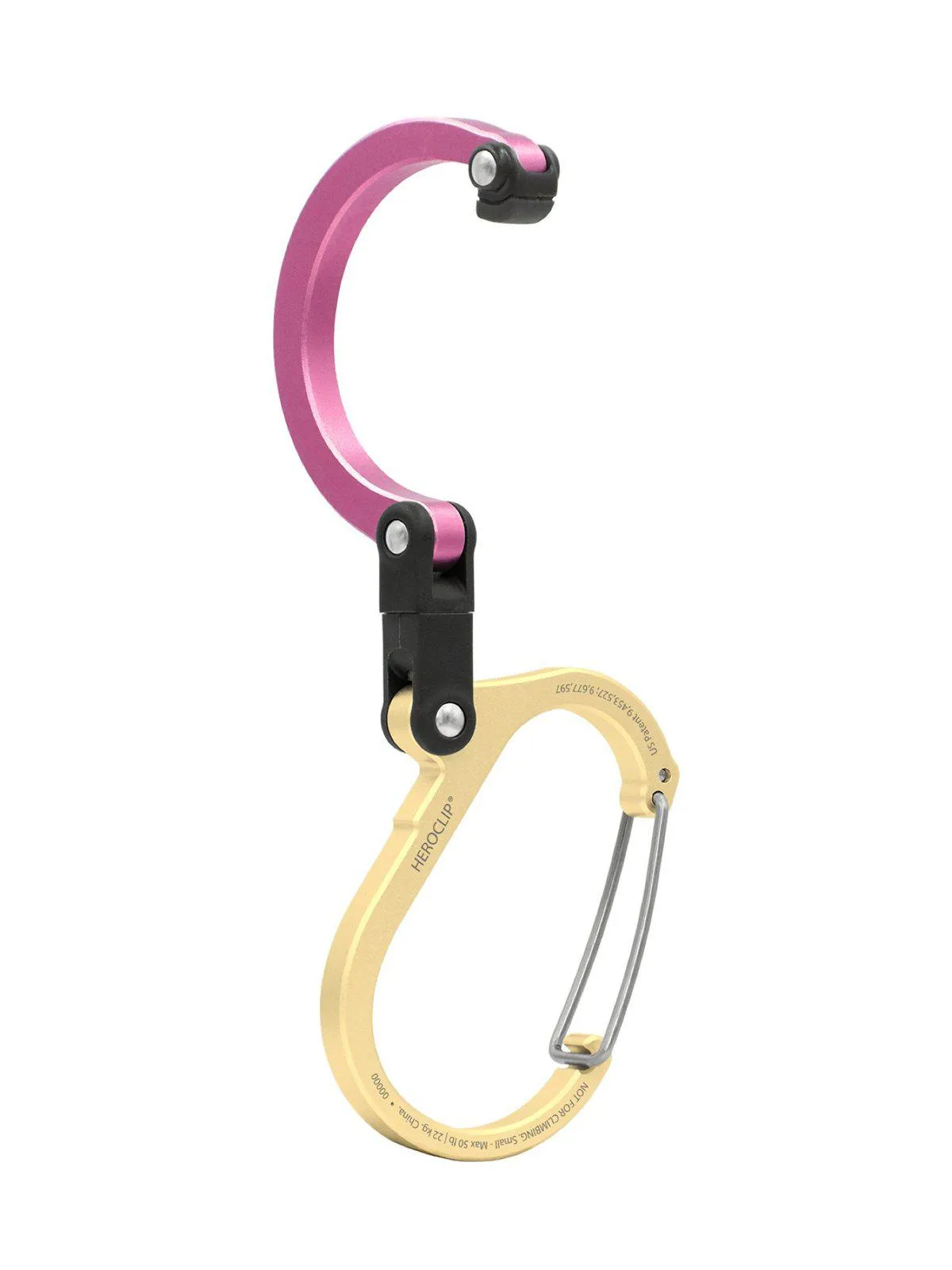 Heroclip Carabiner Small Gold Dusty Rose
