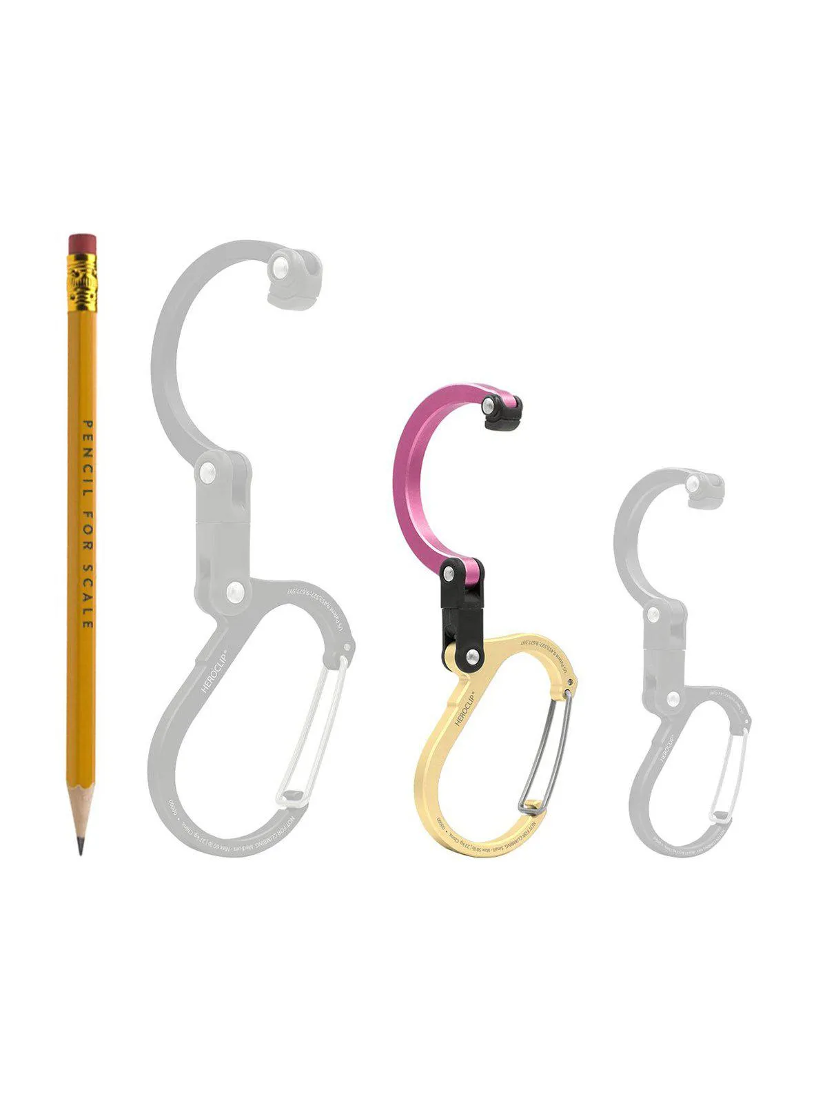 Heroclip Carabiner Small Gold Dusty Rose