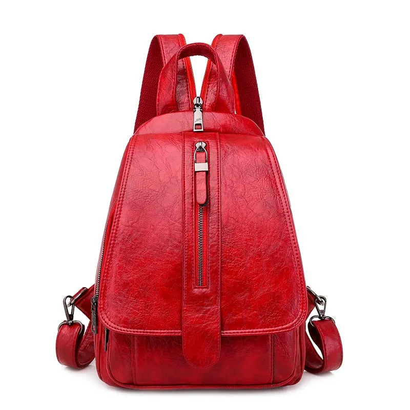 High Quality Oil Wax Leather Backpack