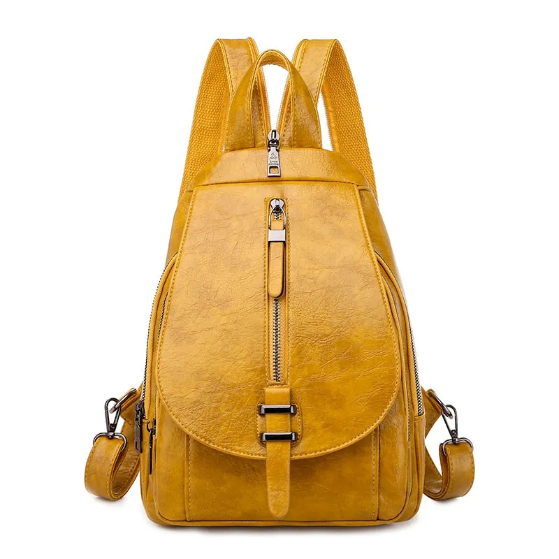 High Quality Oil Wax Leather Backpack