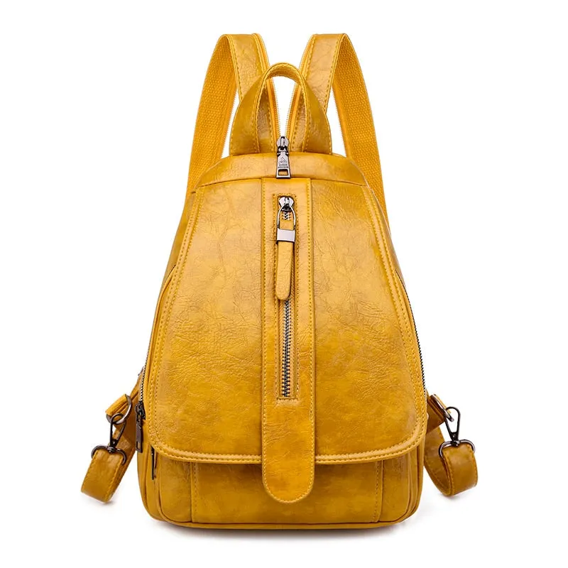 High Quality Oil Wax Leather Backpack