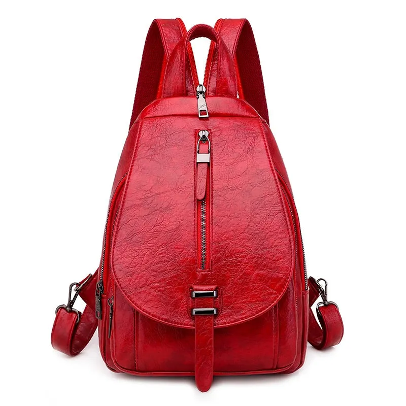 High Quality Oil Wax Leather Backpack