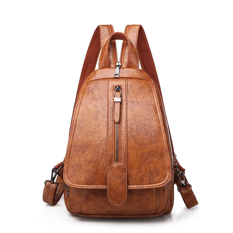 High Quality Oil Wax Leather Backpack