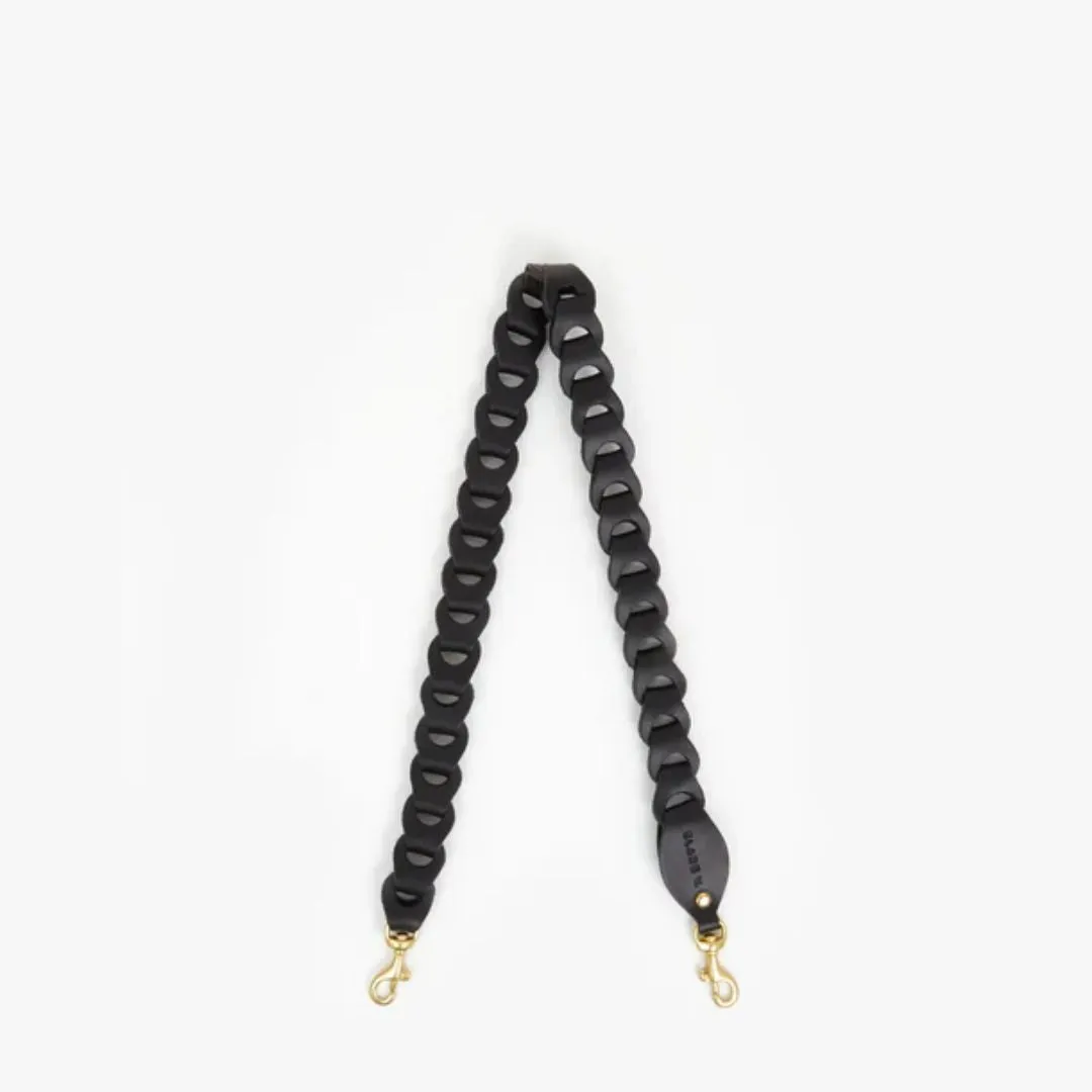 Leather Link Shoulder Strap (Black)