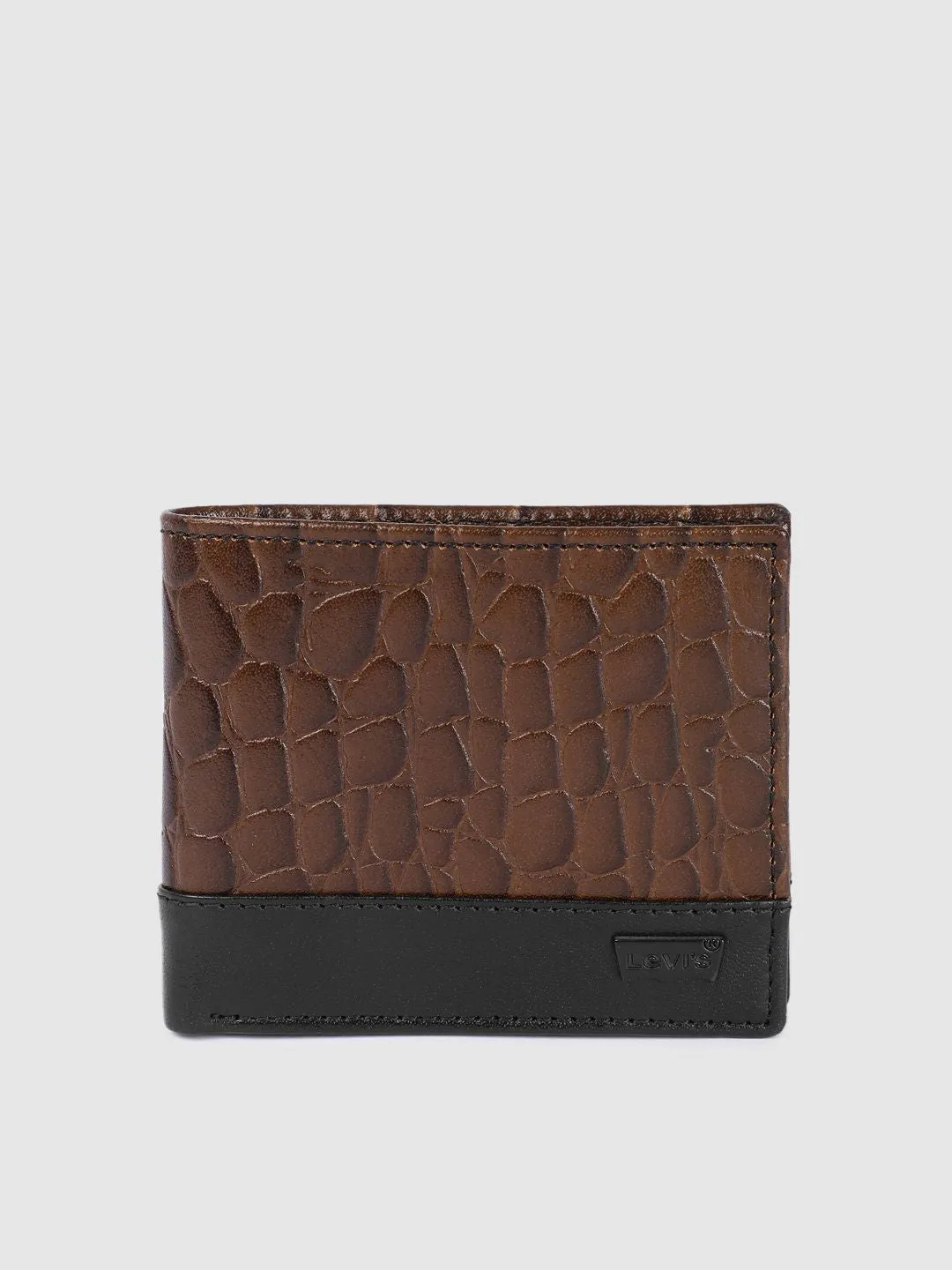 Men's Brown Textured Card Holder