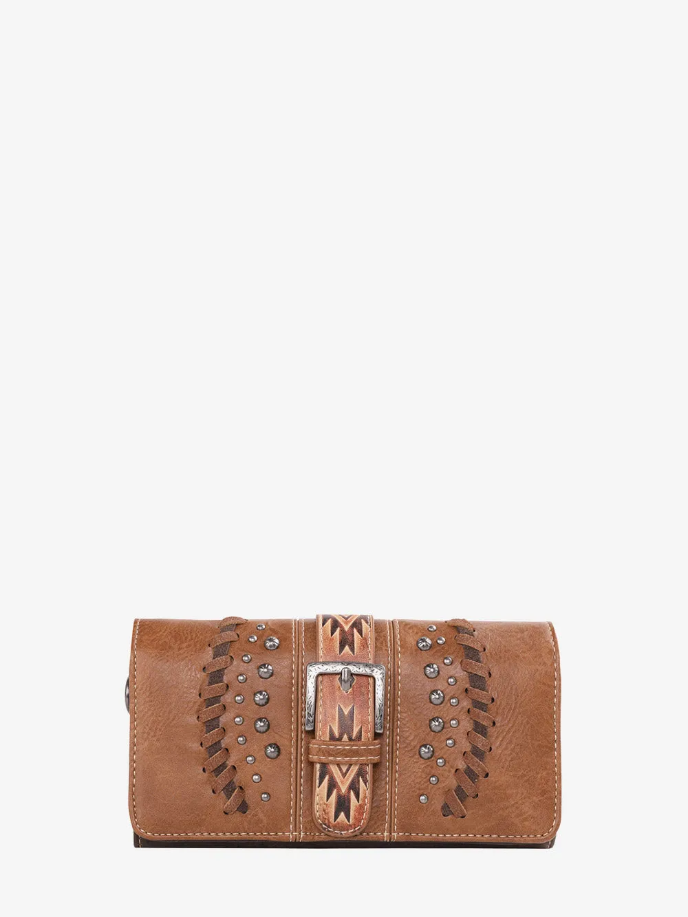 Montana West Embossed Aztec Buckle Concealed Carry Tote