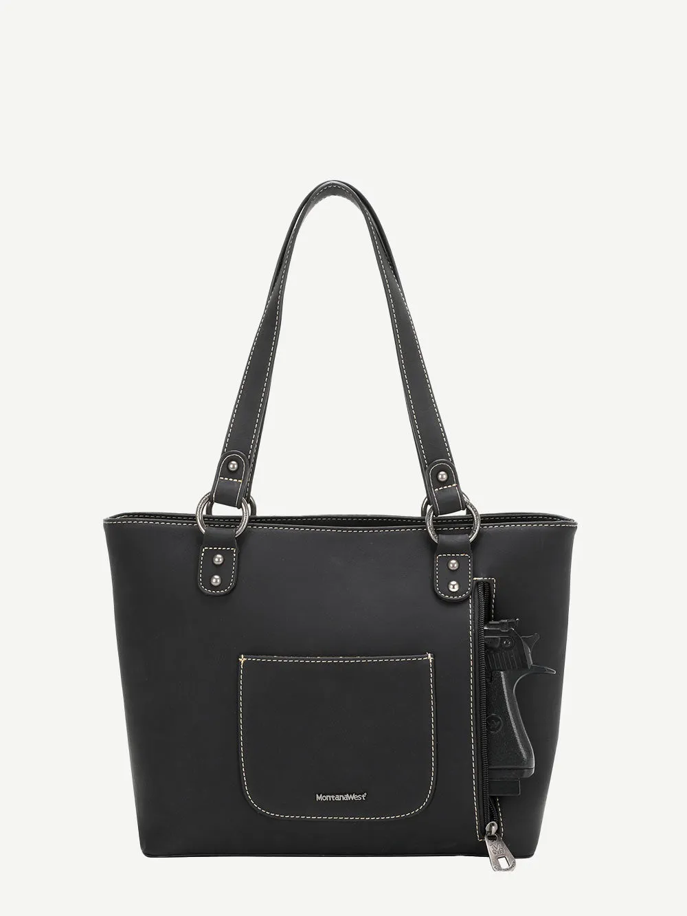 Montana West Embroidered Feather Concealed Carry Tote