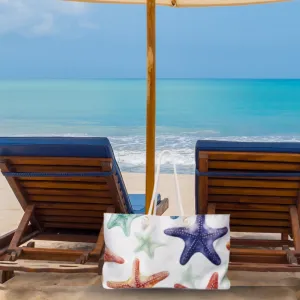 Multicolor Starfish Beach Bag