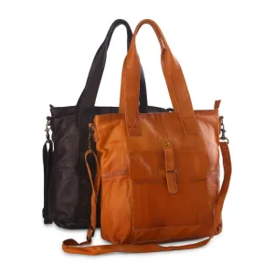 Oran Ava Women's Leather 2 Handle Tote ORRH9579