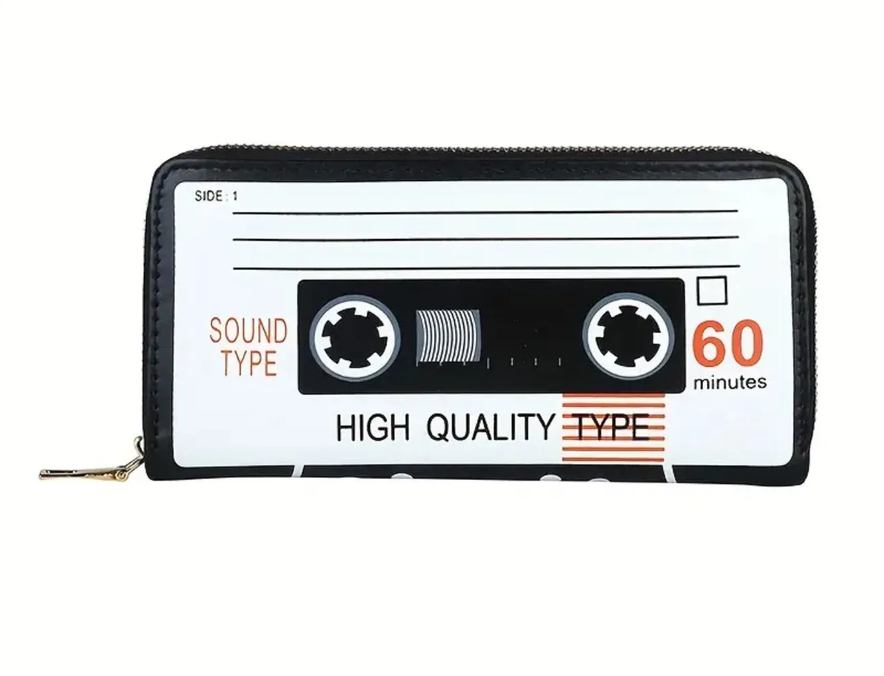 Retro Cassette Zipper Wallet