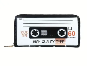Retro Cassette Zipper Wallet