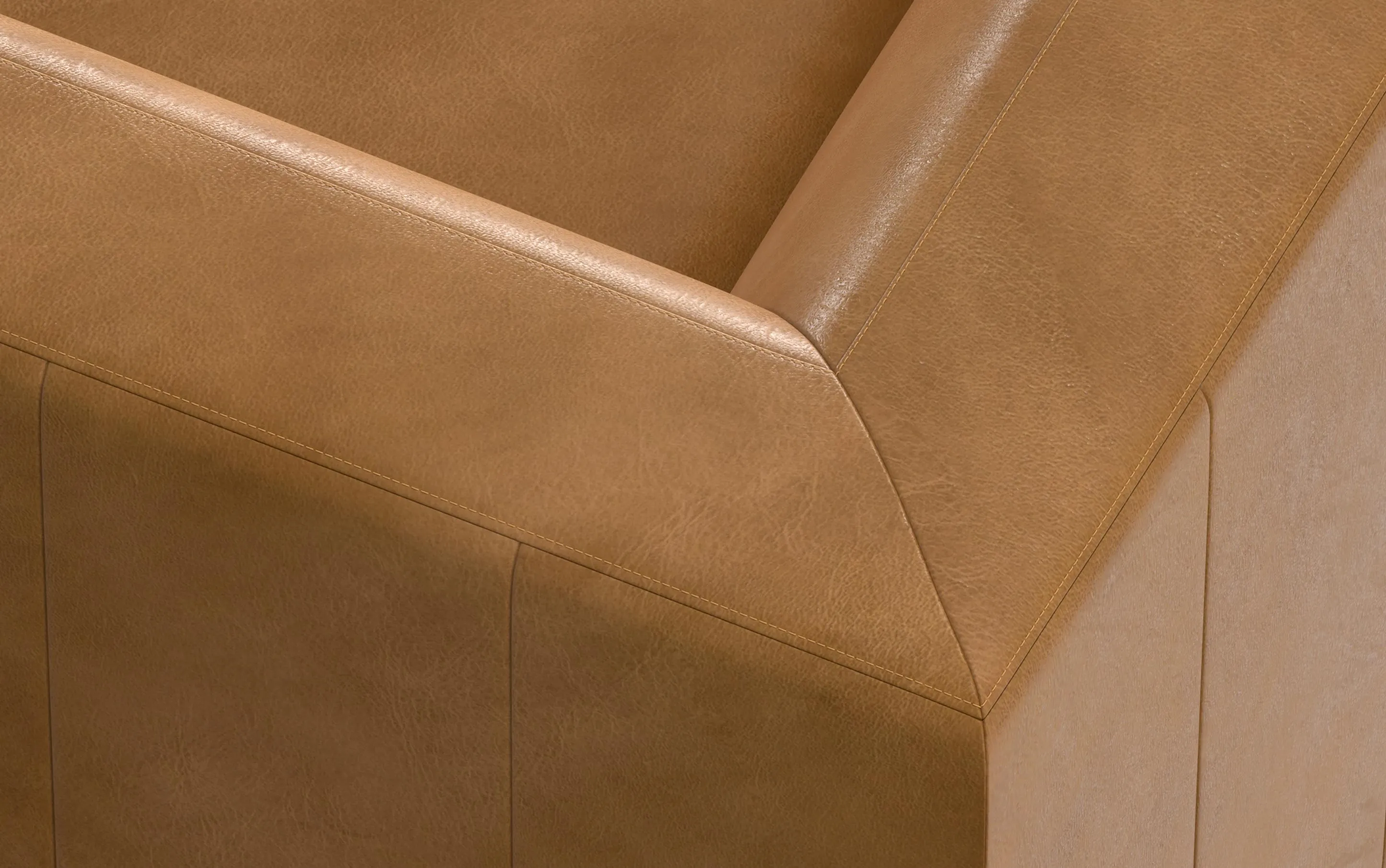 Rex U-Shaped Sectional in Genuine Leather