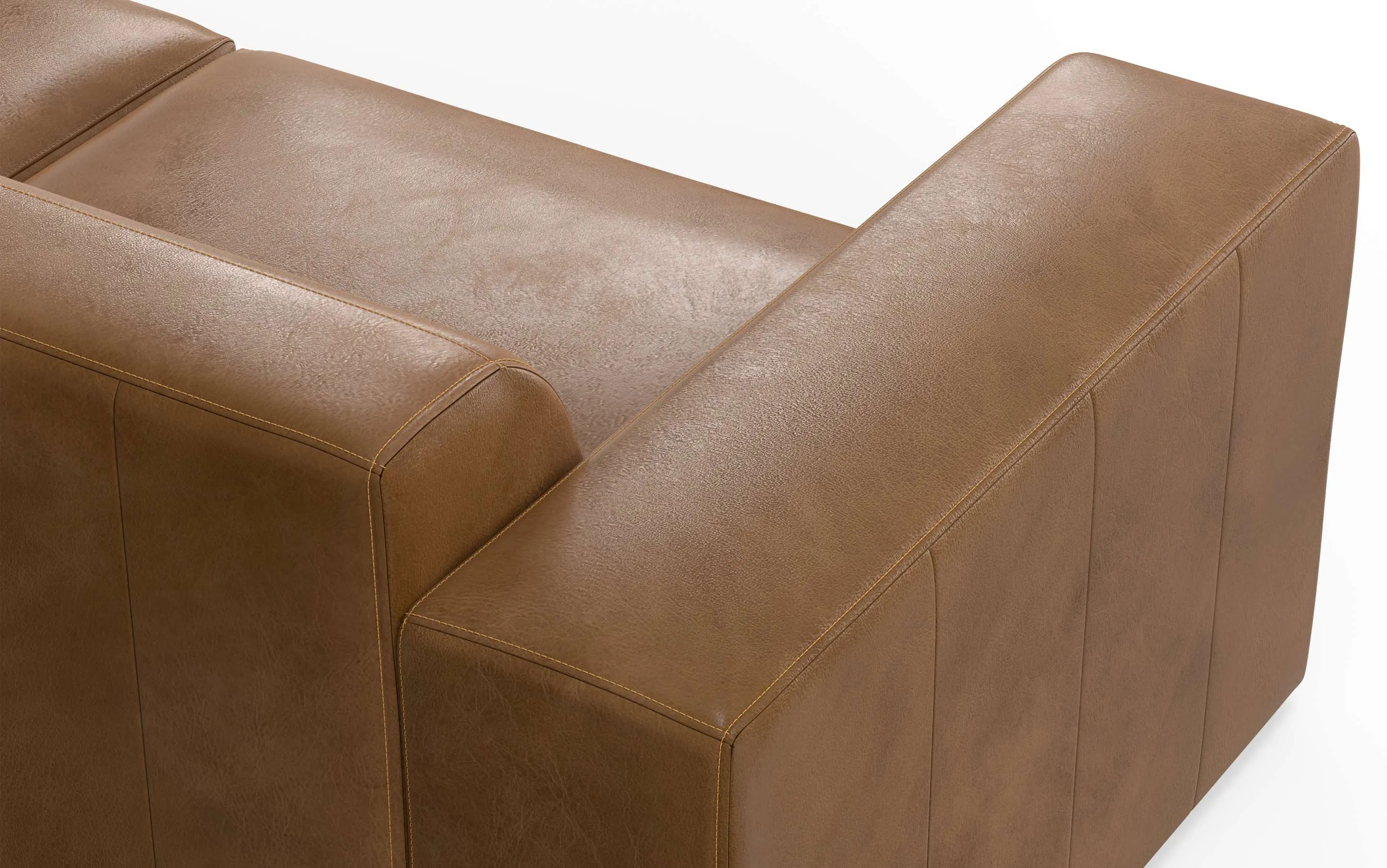 Rex U-Shaped Sectional in Genuine Leather