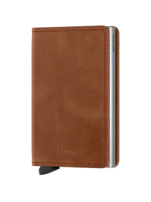 Slimwallet - Vintage Cognac Silver