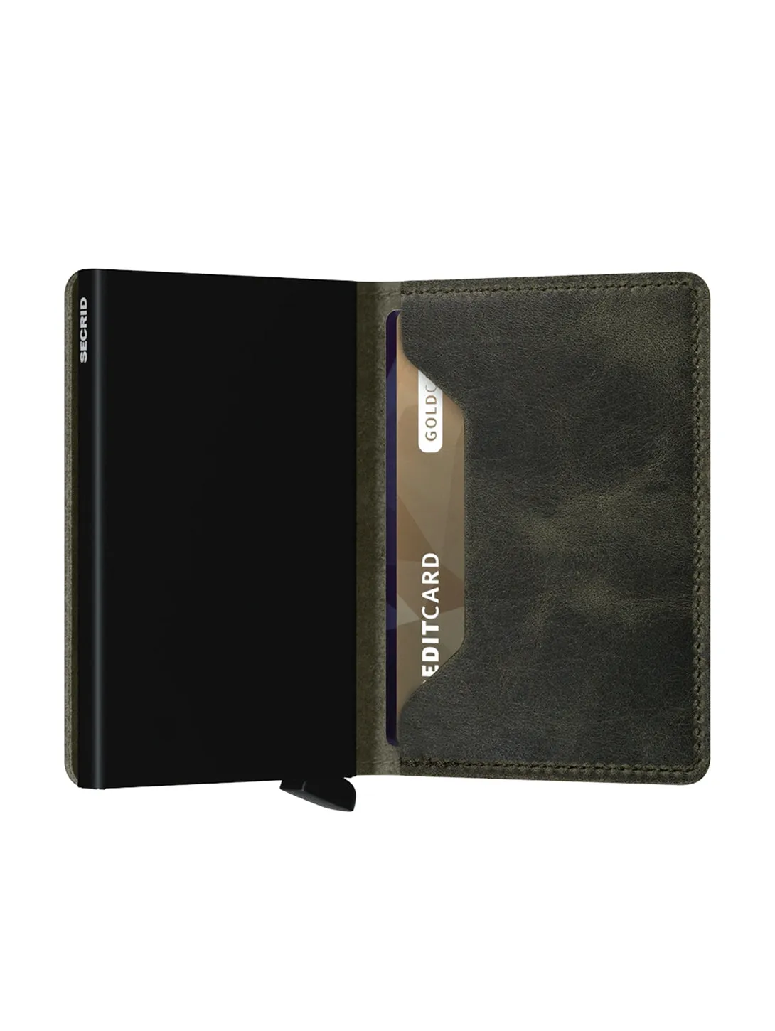 Slimwallet - Vintage Olive Black
